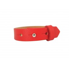 Cuoio Armband, 15mm, rot